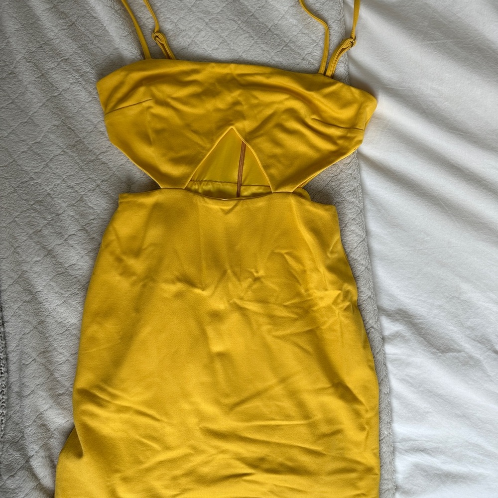 Yellow Cutout Dress